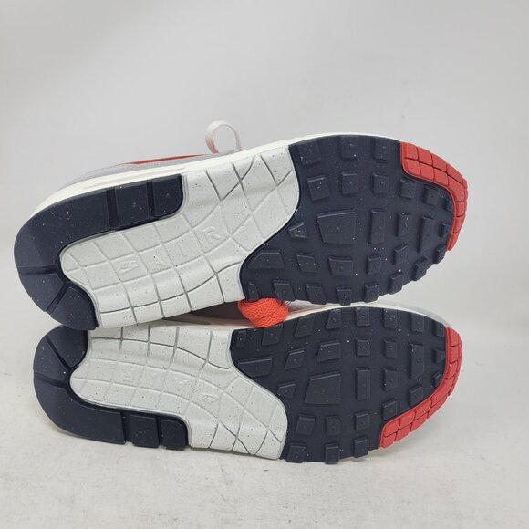 Nike Air Max 1 PRM Premium Hot Sauce Chile Red Pepper White Silver HF7746-100 8 - Picture 11 of 16